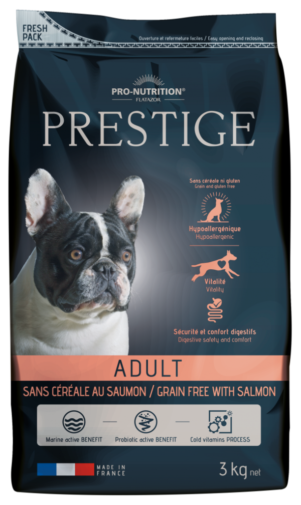 Pro nutrition prestige adult saumon sans cereale 3kg