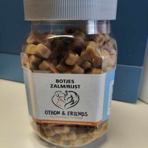 Botjes zalm/rijst 500 gram