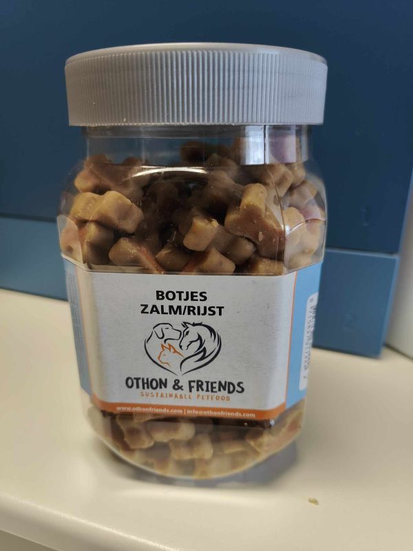 Botjes zalm/rijst 500 gram