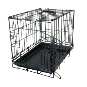 Draadkooi 2 Deuren Plastiek Schuif Zwart
