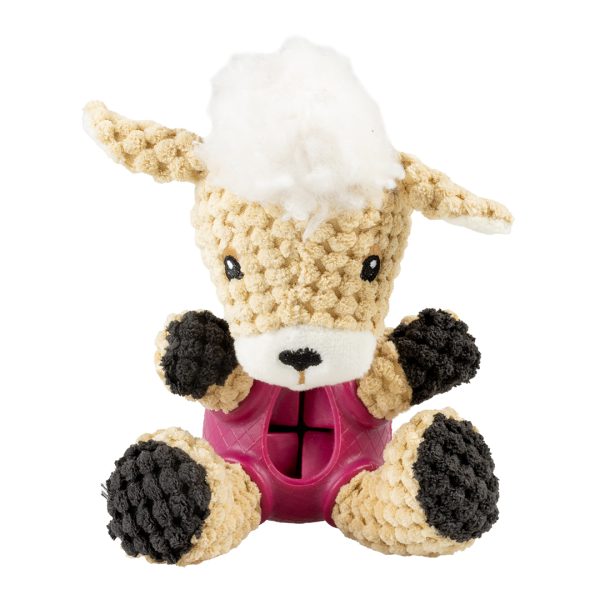 Pluche & rubber schaap dispenser Meerkleurig