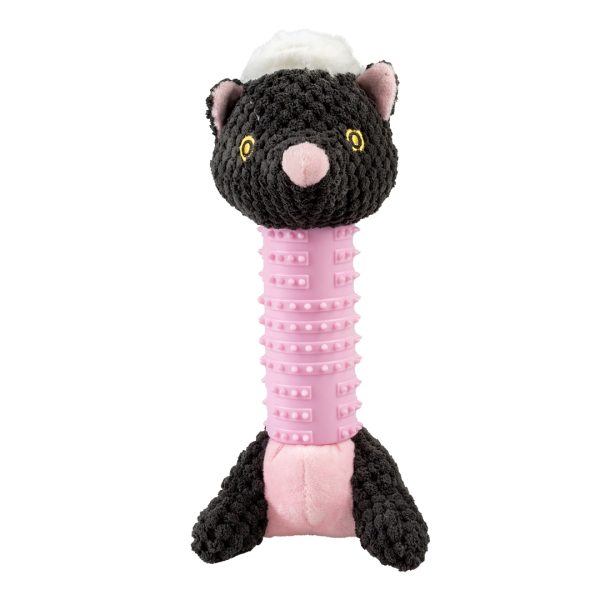 Pluche & rubber stinkdier Meerkleurig