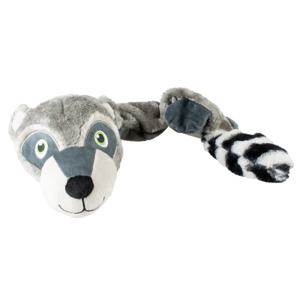 Pluche Wasbeer squeaky Grijs